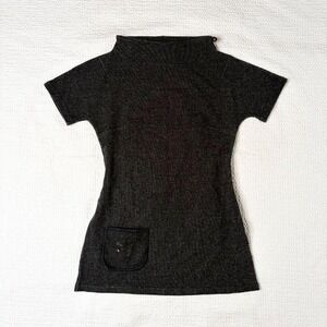 Cop Copine gray mock neck top